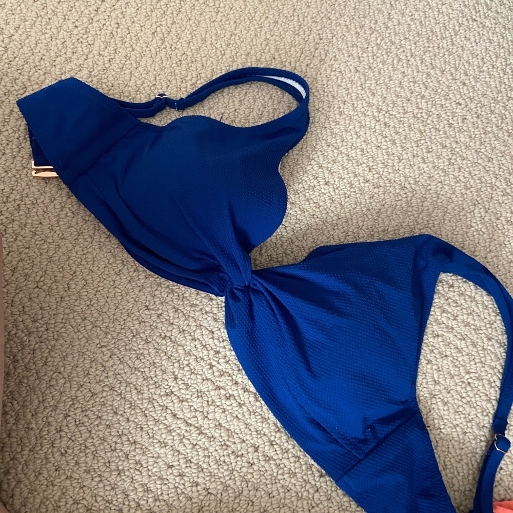 Shade & Shore Blue Bikini Top